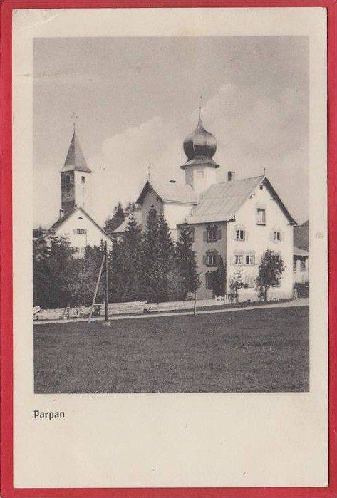 Cartoline postali: PARPAN, TEILANSICHT 1918 – Usato da Grüningen venduto da Kartenlaube