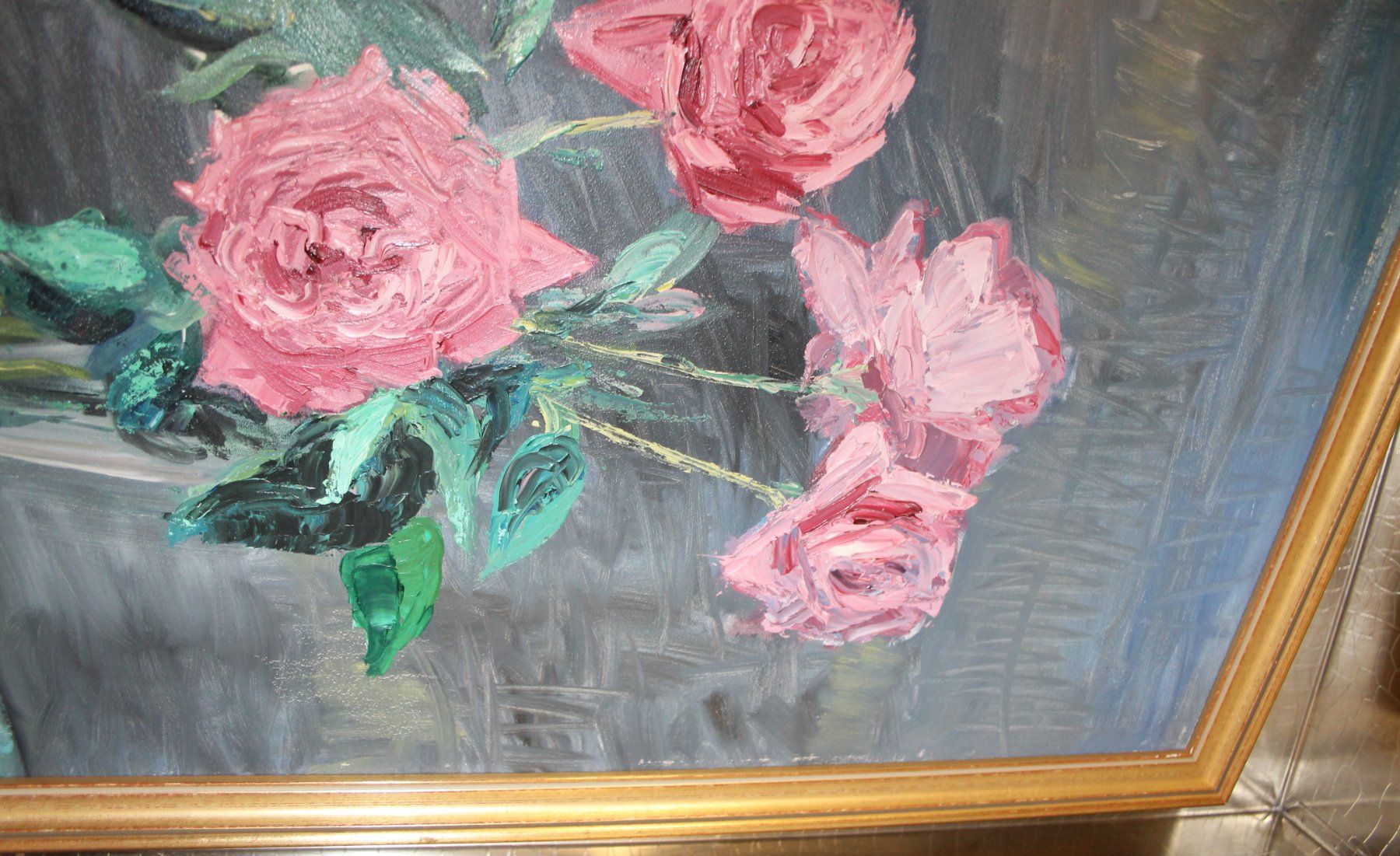 Dipinti: Bild mit Rosen (WS) – Usato da Schaan venduto da antikes_und_kurioses 6