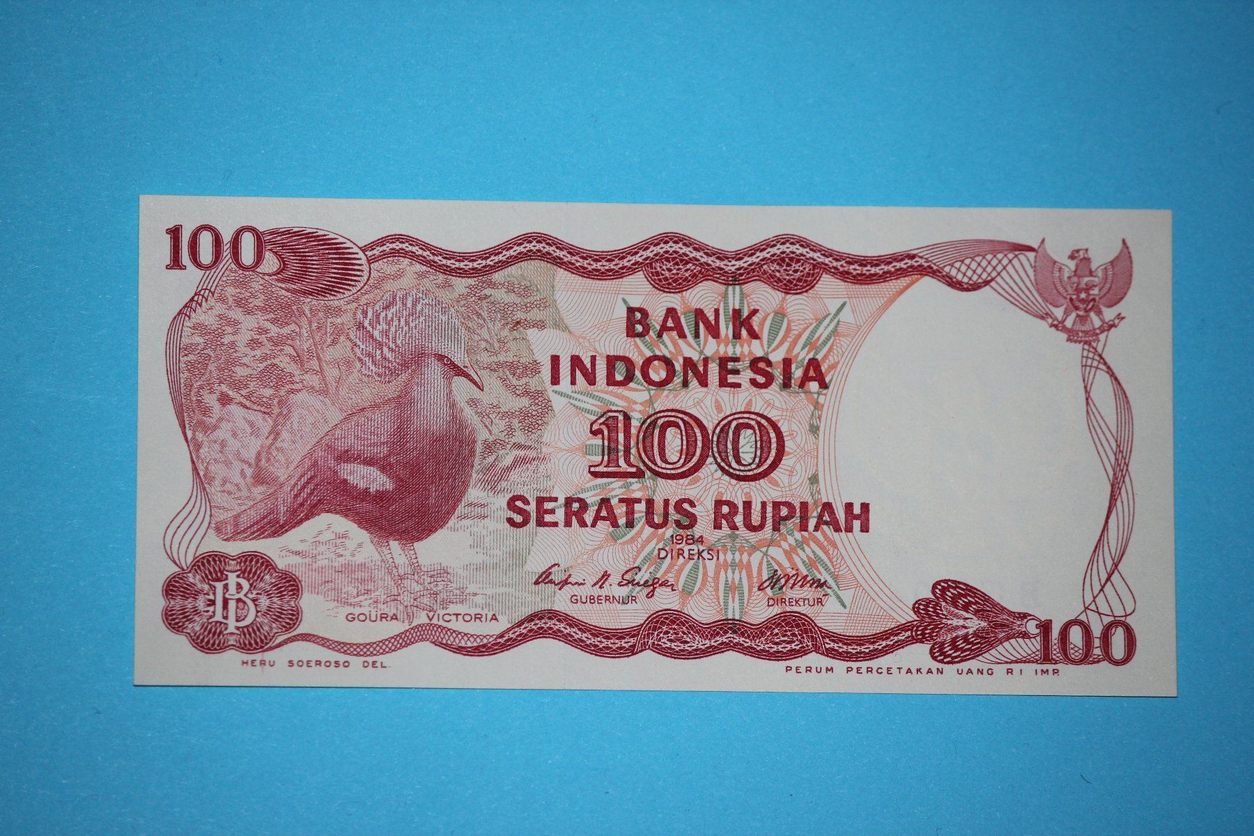 Banknoten: INDONESIEN - 100 Rupiah 1984 unz. – Neu (gemäss Beschreibung) aus Wichtrach von LuckyLuke69