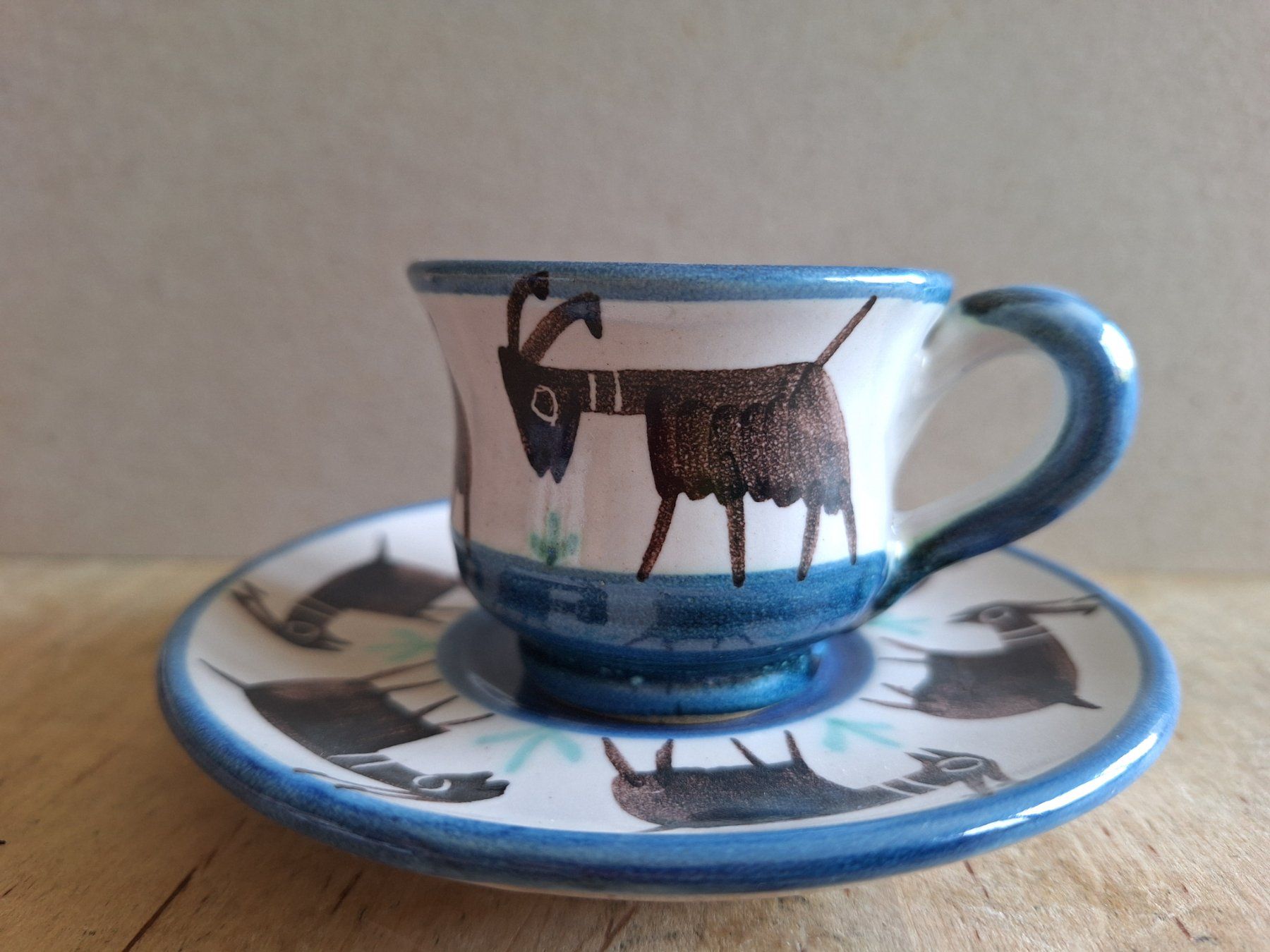 Tazze: Keramik Tasse - "Caprette" handbemalt - Vincenzo Pinto – Usato da Oftringen venduto da isa_5cwl
