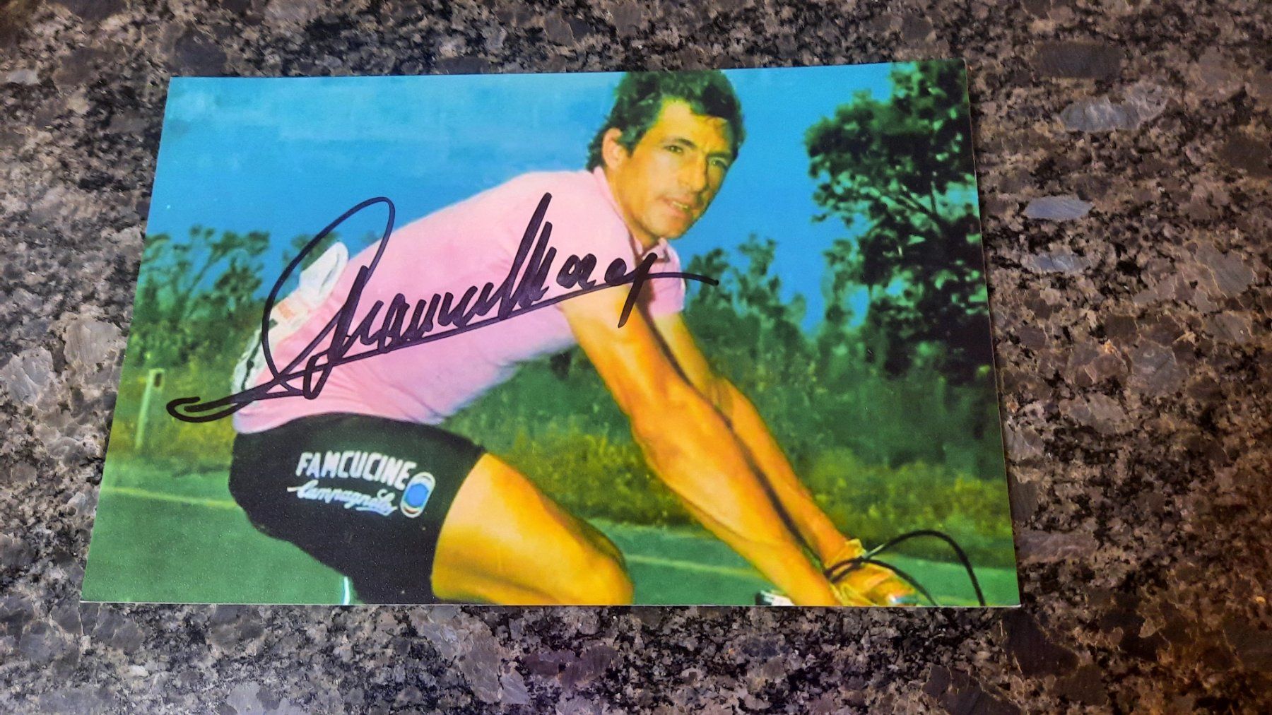 Autographes: Autogramm Francesco Moser – D'occasion à Schmerikon par Olympia04