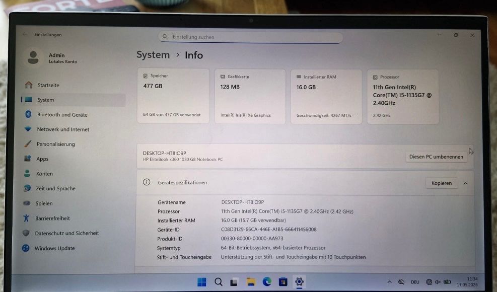 Intel Notebooks: HP Elite Book – Gebraucht aus Schüpbach von digase 4