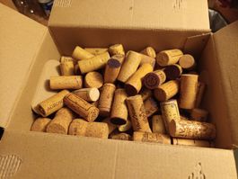Kiste voll mit Korken / Carton plein de bouchons
