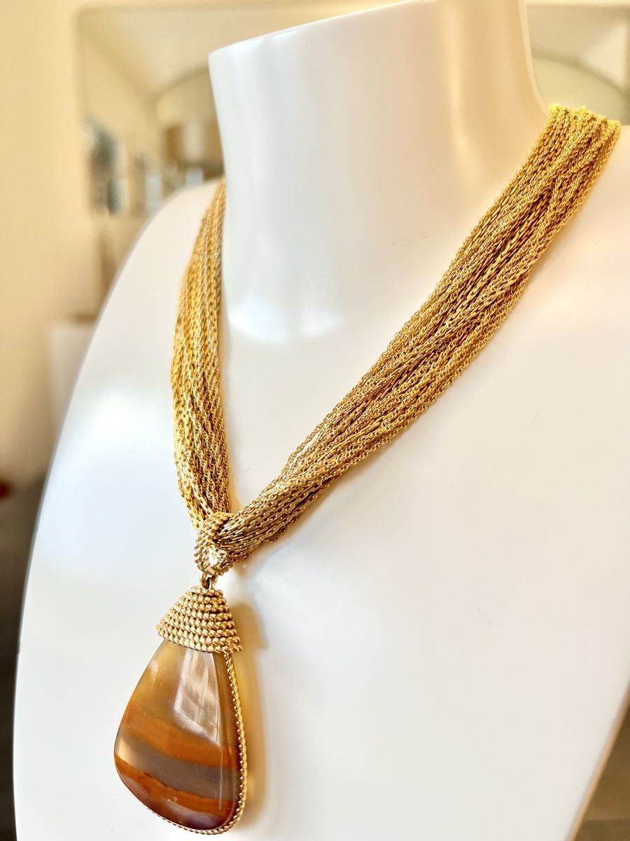 Catenine: Rare collier Grosse - Germany pendentif rareté plaqué or – Nuovo (secondo la descrizione) da Nyon venduto da stylevintage79 1