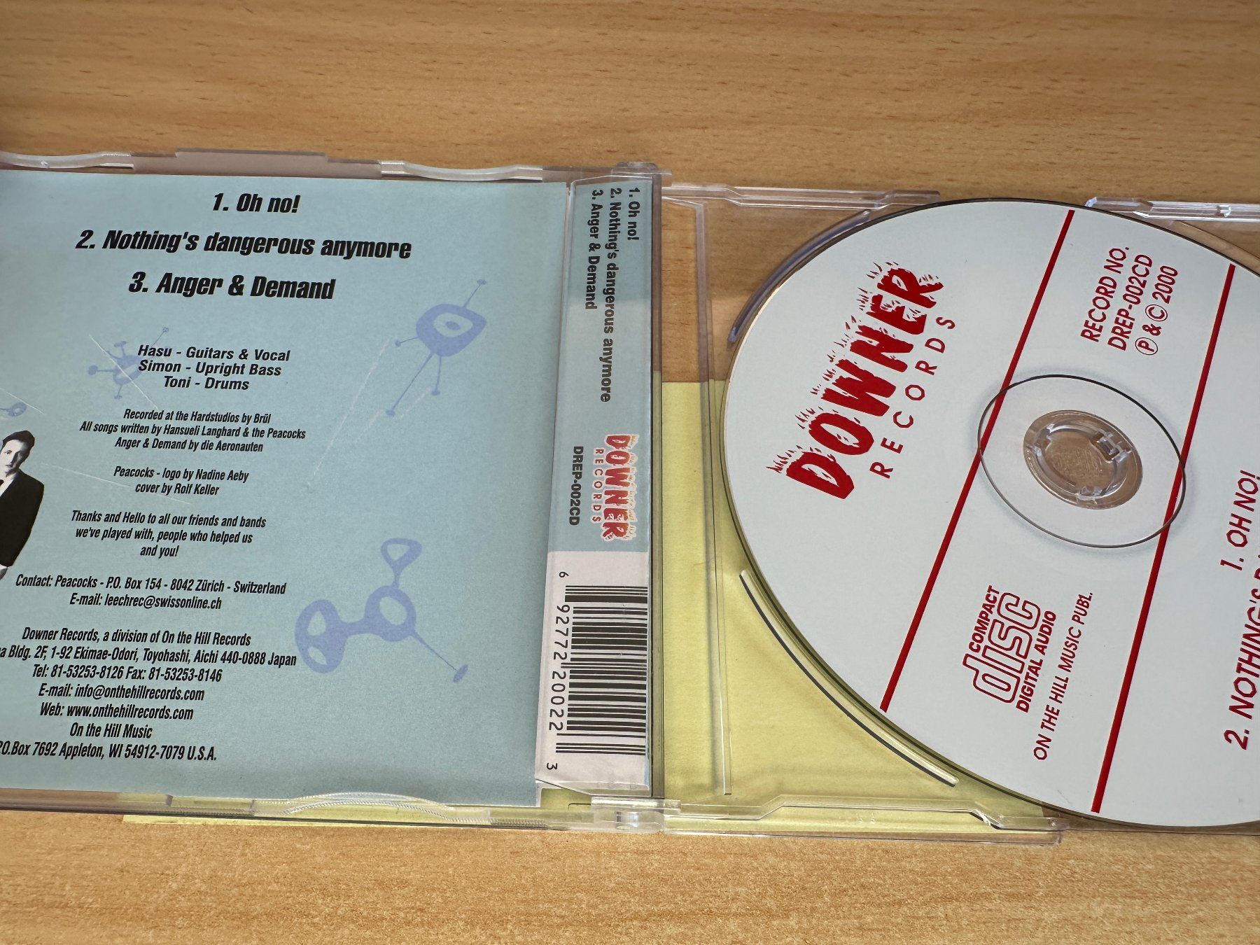 CD: Peacocks - Anger Demand - Single CD – Usato da Rikon im Tösstal venduto da Alpenmutz 1