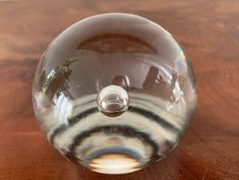 GLASKUGEL  PAPERWEIGHT  BRIEFBESCHWERER  DEKORATION