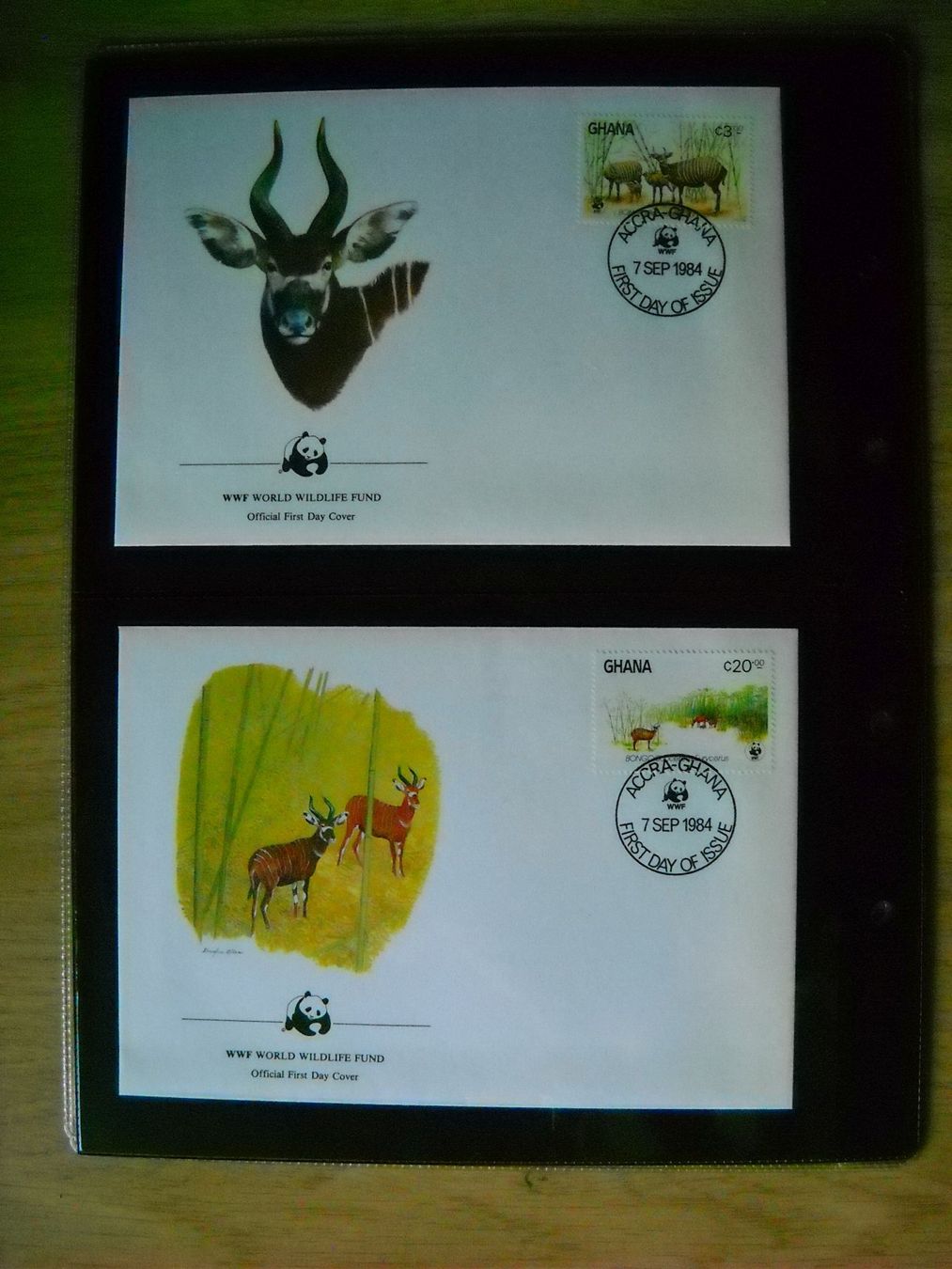 Tutti i francobolli: WWF Der Bongo Sammlung Seite mit Briefmarken – Nuovo (secondo la descrizione) da Boningen venduto da FrediP 7