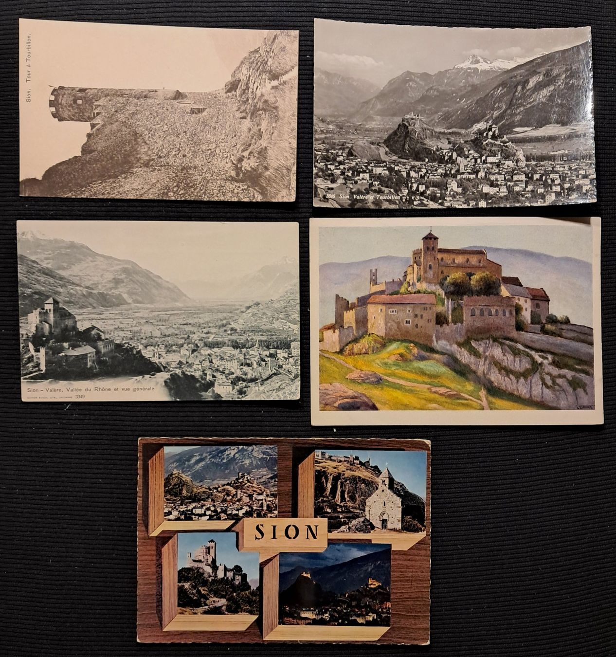 Cartes postales: 5 CP SION – D'occasion à Ponto Valentino par giorgia06