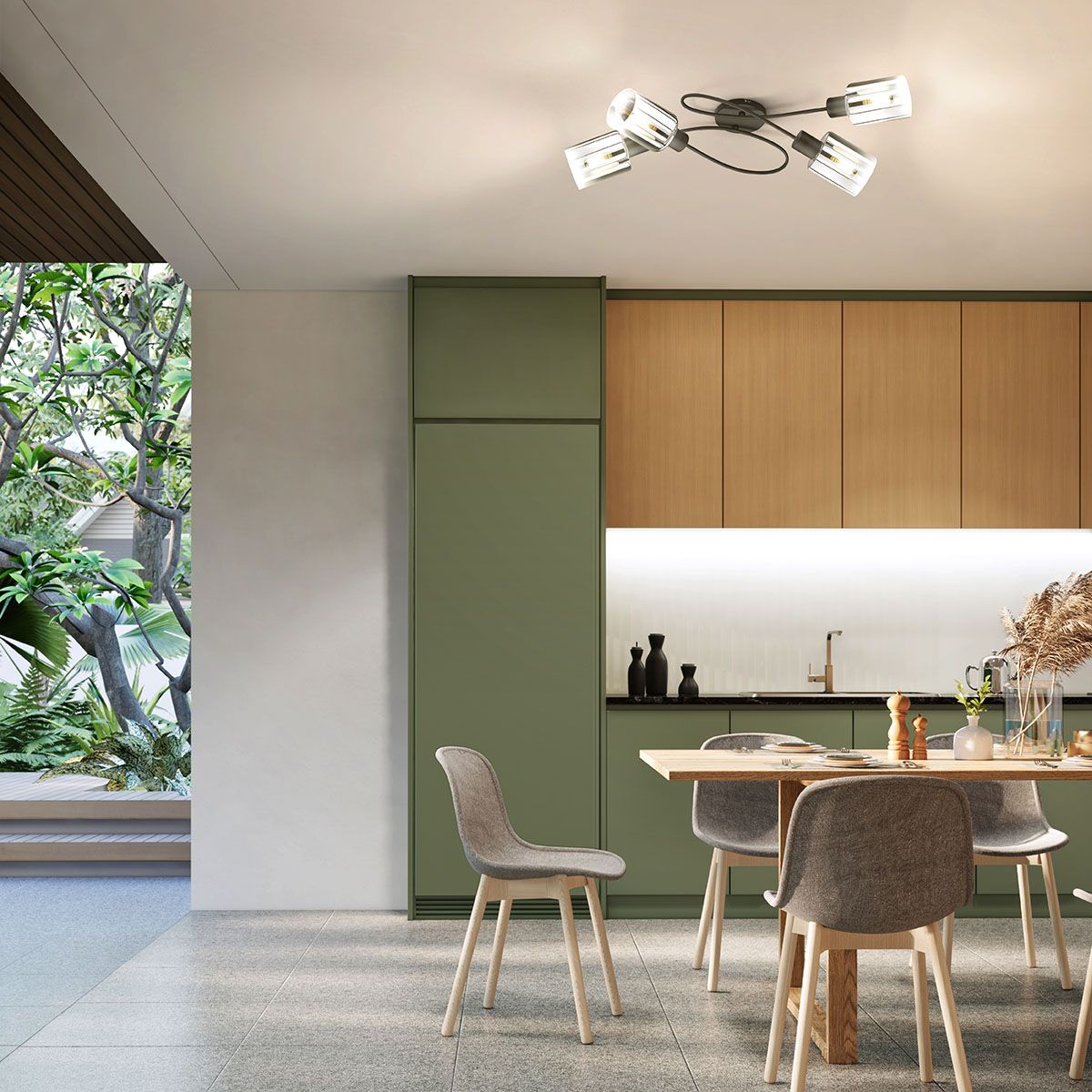 Lampade: Deckenleuchte, 4 Strahler, 79 cm x 37 cm – Nuovo (secondo la descrizione) da Kreuzlingen venduto da Smart-Light 1