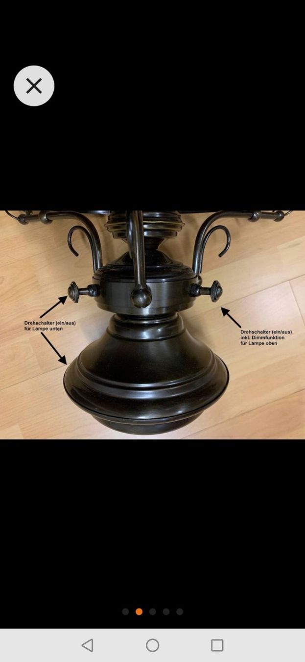 Lampadari & plafoniere: Hängelampe, Messing u. Glas, Top Zustand! – Usato da Rheinfelden venduto da Buddy53 1