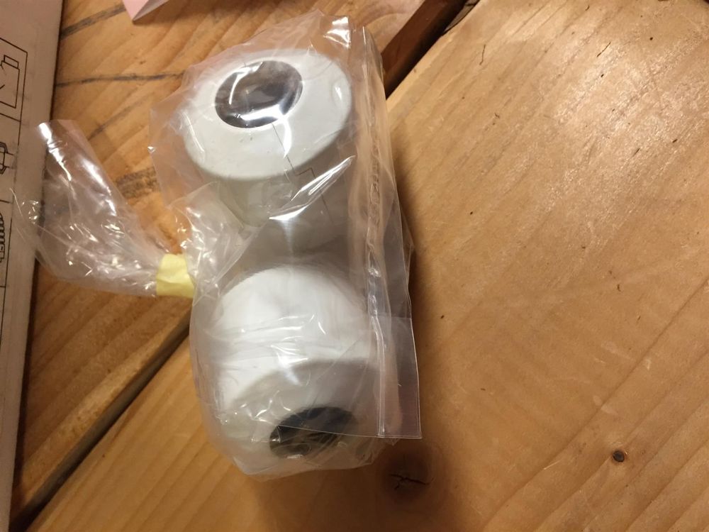 Thermostat Set Durchgang 1/2" weiss-402 6