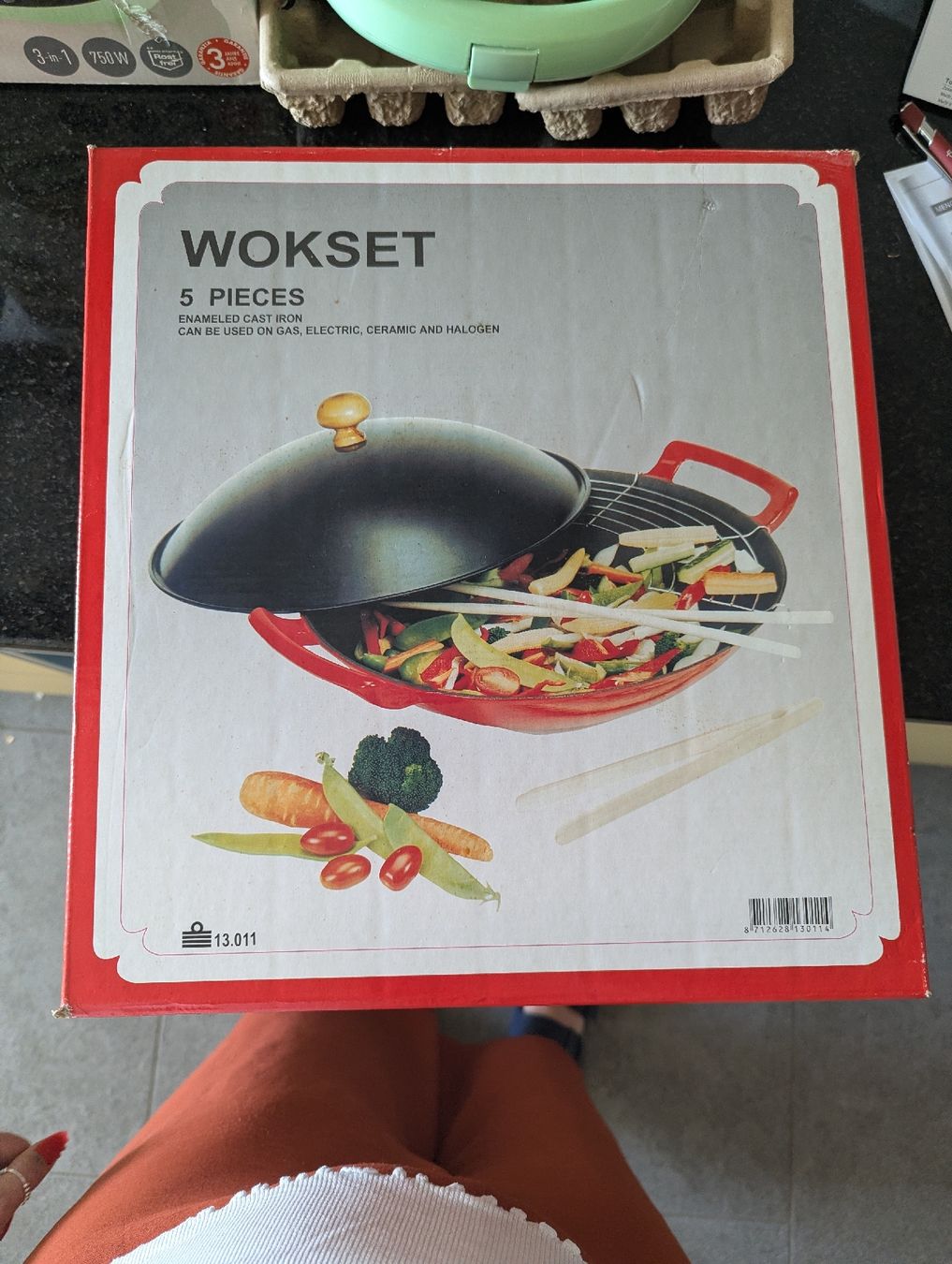 Padelle: Wokset 5-teilig Durchmesser 30cm neu – Nuovo e nell'imballaggio originale da Häfelfingen venduto da carii