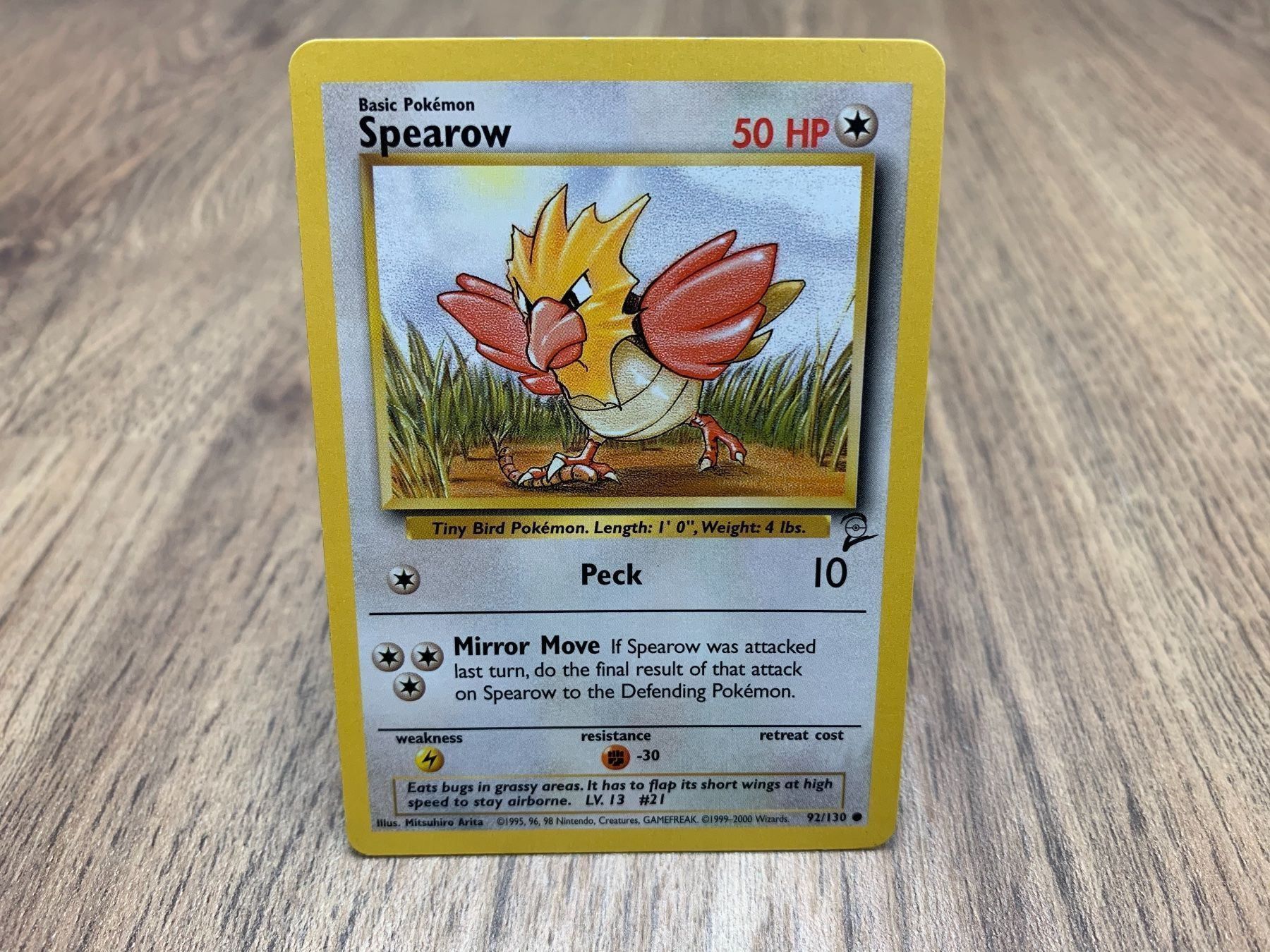 Pokémon Carte collezionabili: Pokemon Base set 2 Spearow 92/130 – Usato da Hallau venduto da R.R.91