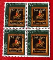 4 er Block Nr.B 190 mit Stempel Bern 1981 Postschilder