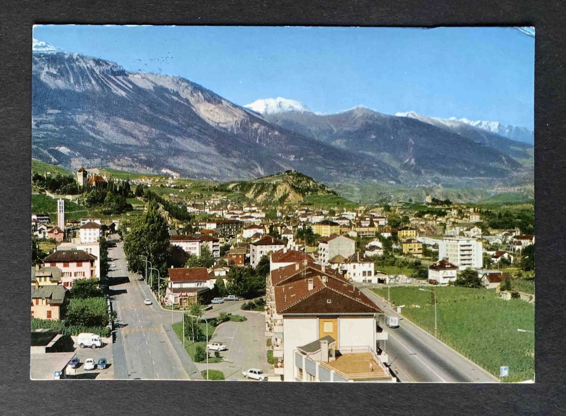 Ansichtskarten: AK Sierre vue générale – Gebraucht aus Goldau von artelier1