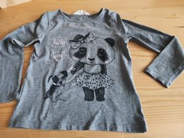 Shirt Panda und Hund Gr 110 116 H & M für Mädchen ab 1 fr