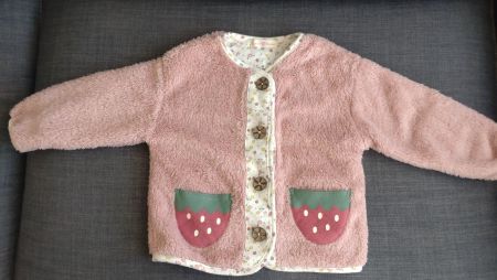 Veste rose pour bébé 100cm