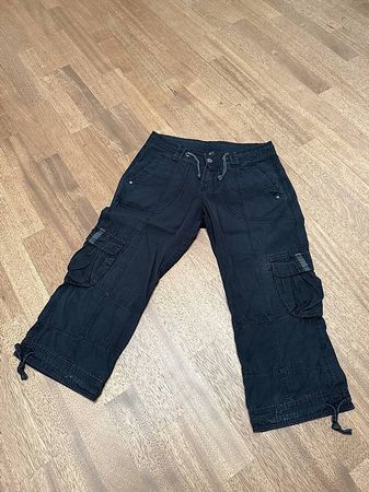 3/4 Capri Hose schwarz Superstar - M