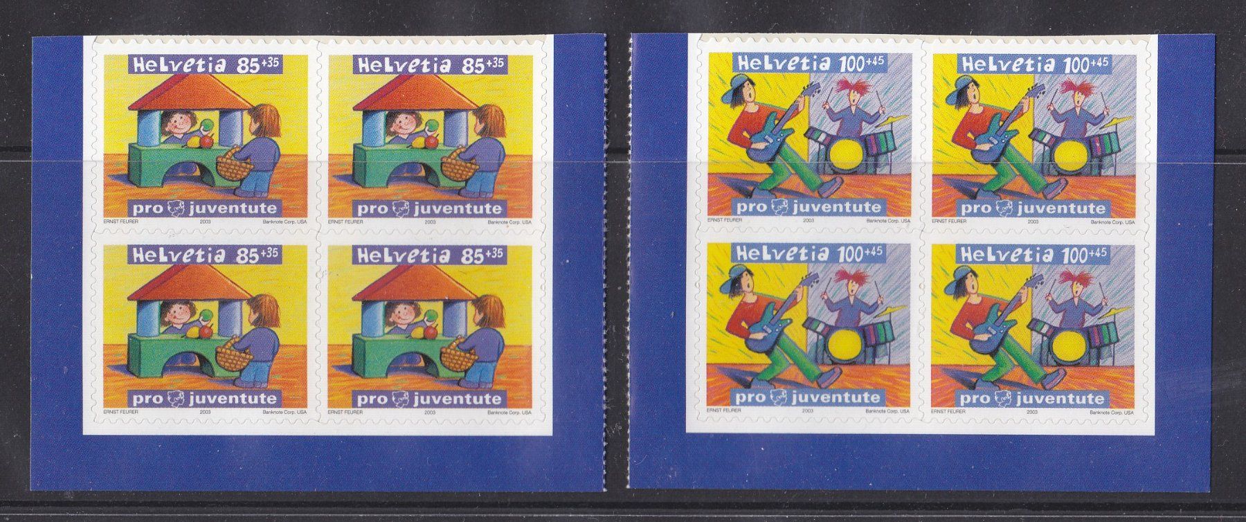 Tutti i francobolli: 2003 Pro Viererblocksatz aus dem Markenheft  ** Postfrisch** – Nuovo (secondo la descrizione) da Adliswil venduto da Aenti