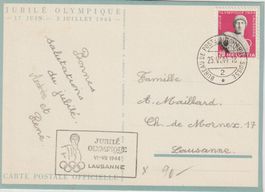 260x Jubilé Olympique Karte SSt.