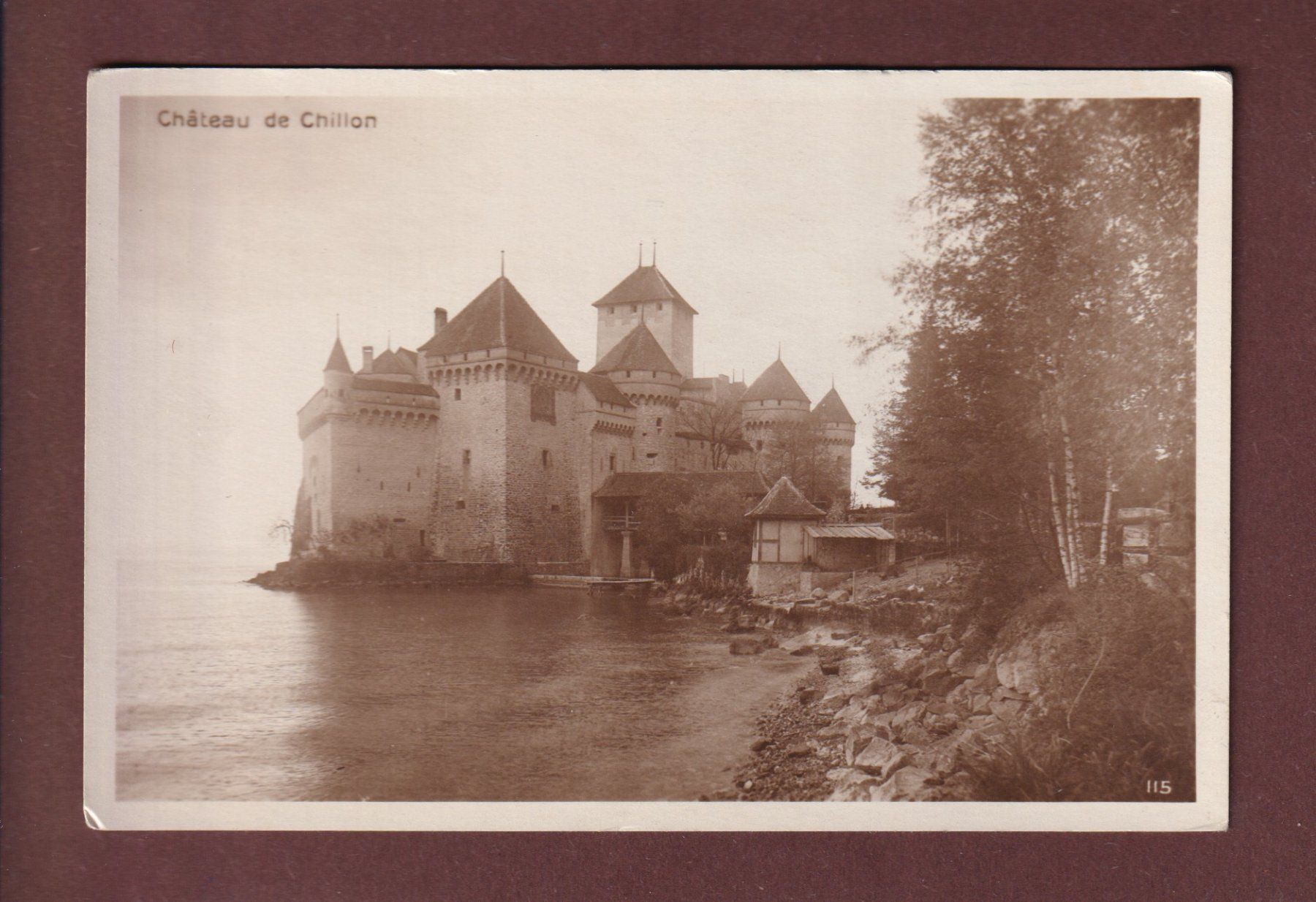 Ansichtskarten: Château de CHILLON – Gebraucht aus Pully von nicecards