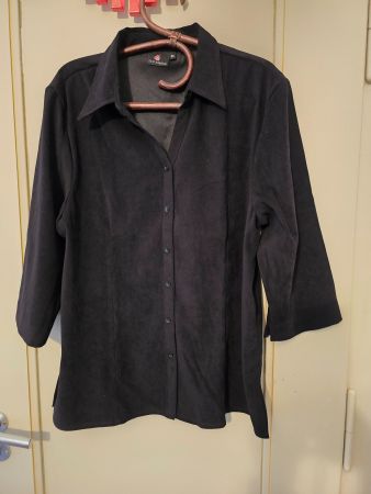Bluse-Jacke Schwarz First Avenue 44, Polyester/Elasthan