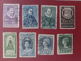SATZ ANTIKE BRIEFMARKEN NIEDERLANDE GESTEMPELT