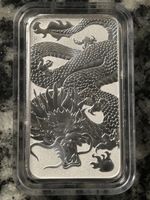 Silberbarren 1oz 9999 Ag Australien 1 Dollar 2022 Drache
