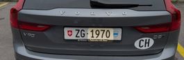 Autokennzeichen ZG 1970 Jahrgangsnummer