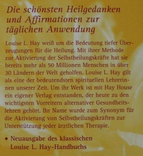 Libri: Liebe statt Angst - Louise Hay – Usato da Schlatt TG venduto da annesbuecher 1
