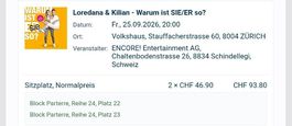 Loredana & Kilian - 25.09.26 - Zürich - Warum ist SIE/ER so?