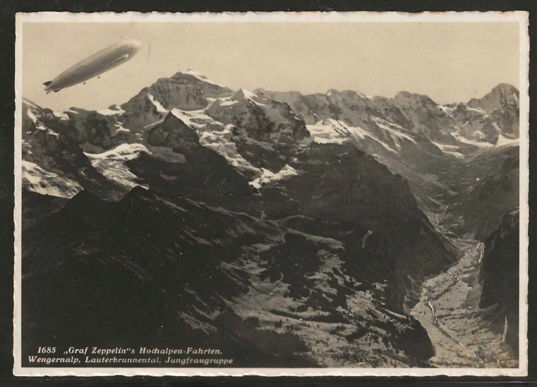 Tutti i francobolli: 1929 : AK Zeppelin Schweizerflug – Usato da Gümligen venduto da Geniusbuy 1