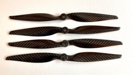 4x Hélices carbones 13x4" CW+CCW (propeller carbone)