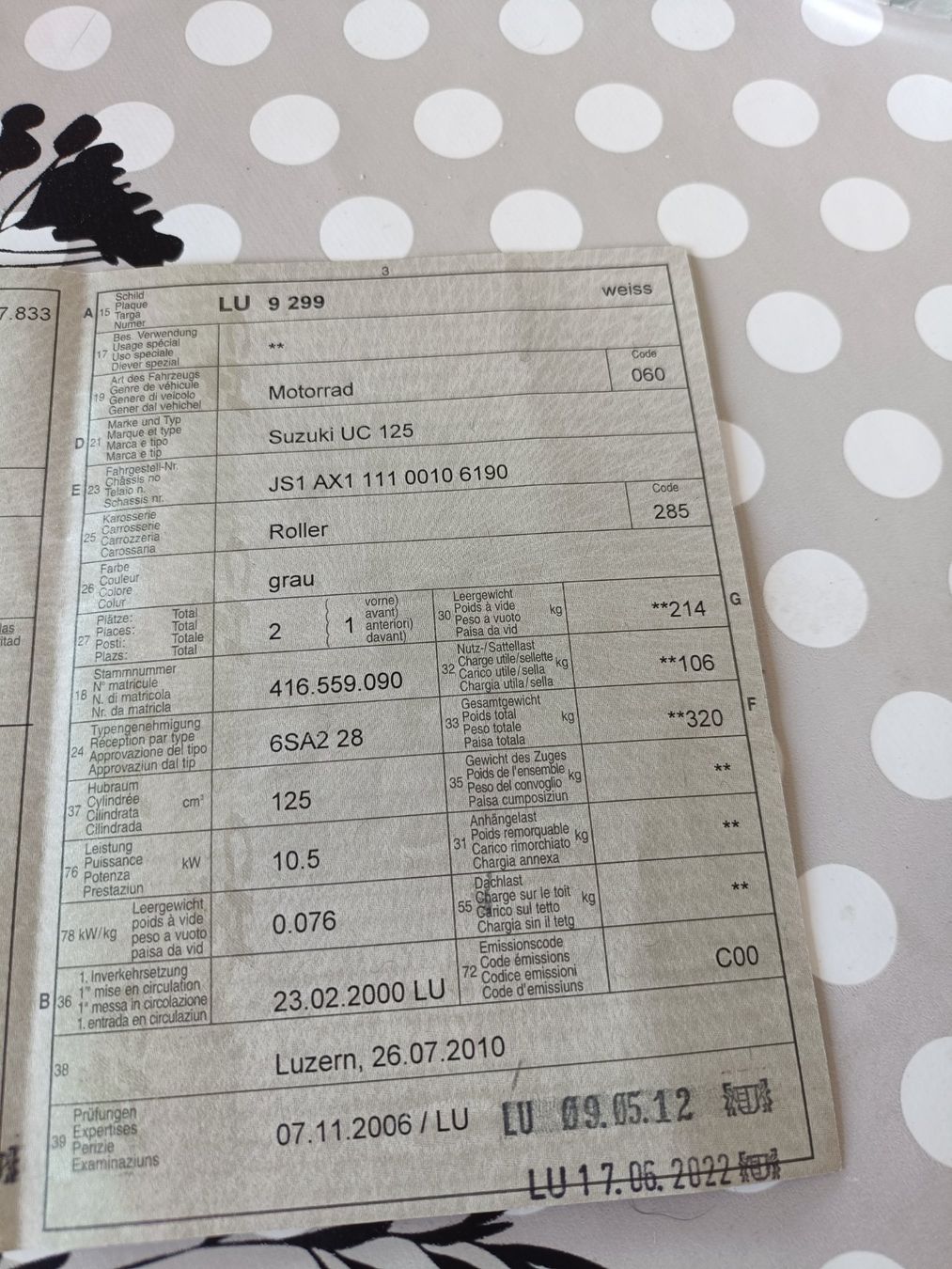Suzuki Strada: Motorrad/Roller Suzuki UC 125 – Usato da Ennetmoos venduto da brunhildenb 7