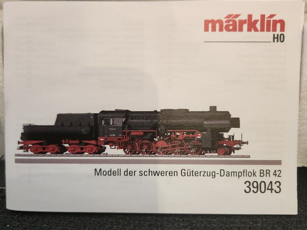 Märklin Trains électriques: Marklin HO BR 42, Art. 39043, Neu. – Neuf avec emballage d'origine à Flums par Thomasmoell 1
