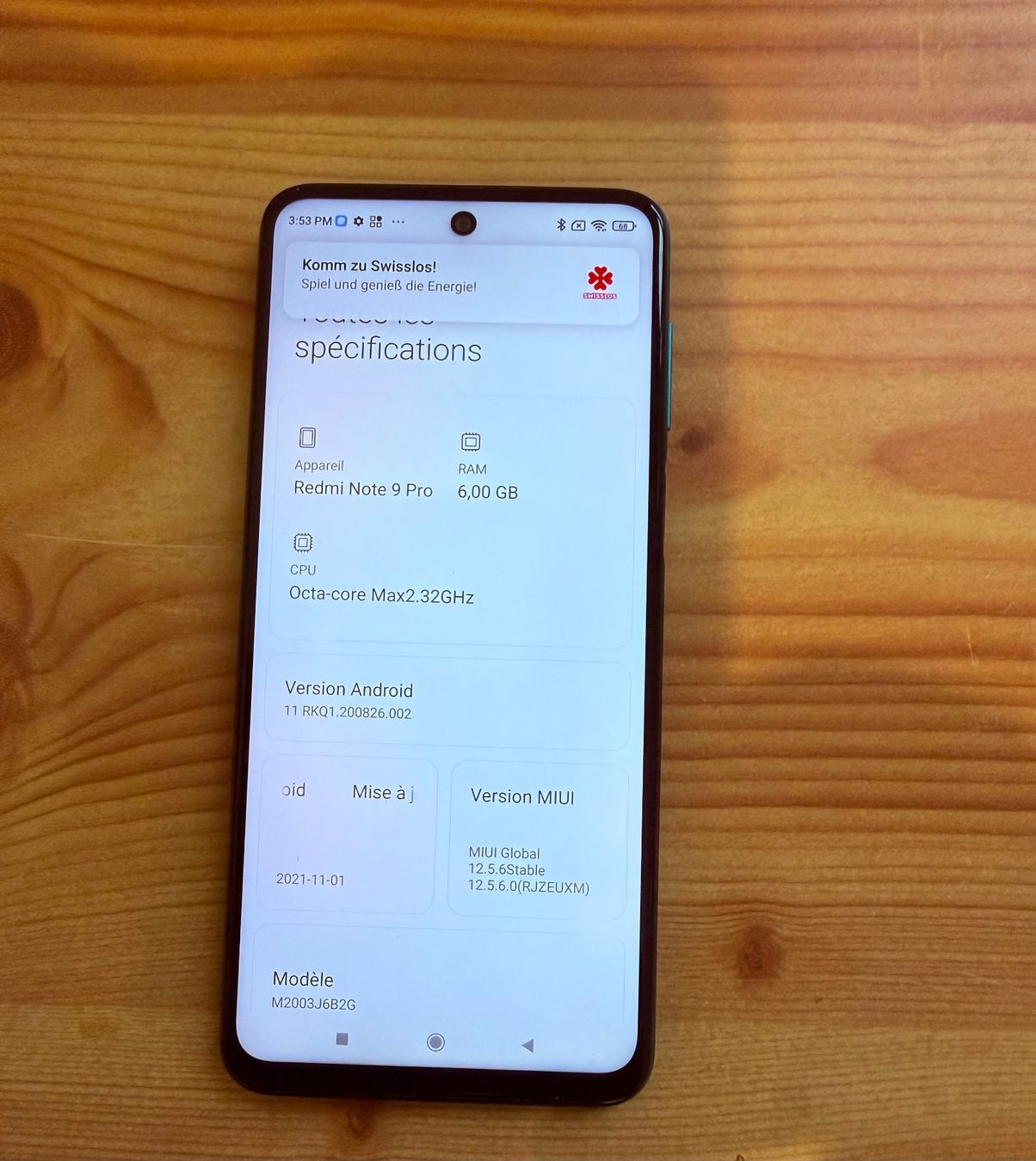 Xiaomi Telefoni cellulari / Smartphones: Redm Note 9 Pro – Usato da Le Grand-Saconnex venduto da mordjane1996 1