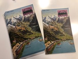 Händlerposten: 25x alte MAXIKARTE von FLÜELEN 1910