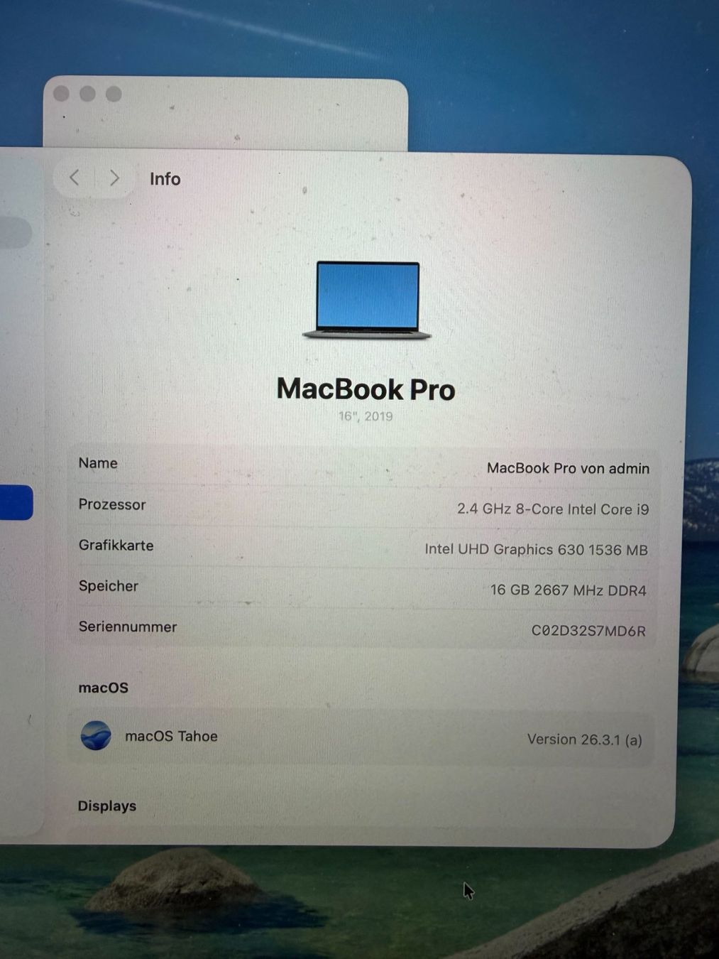 Apple Notebook: MacBook Pro 16", 2019, Top Zustand, Space Grau, macOS – Usato da Zürich venduto da zeralda47 2