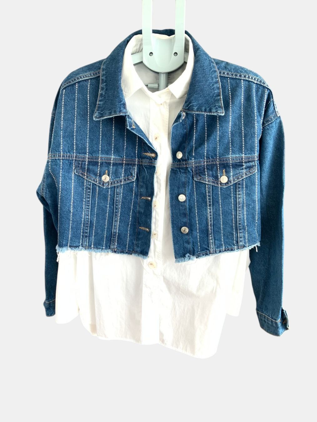 Giacche: Strass Jeansjacke Damen Gr: L NEU – Nuovo e nell'imballaggio originale da Meilen venduto da MaisonSelect