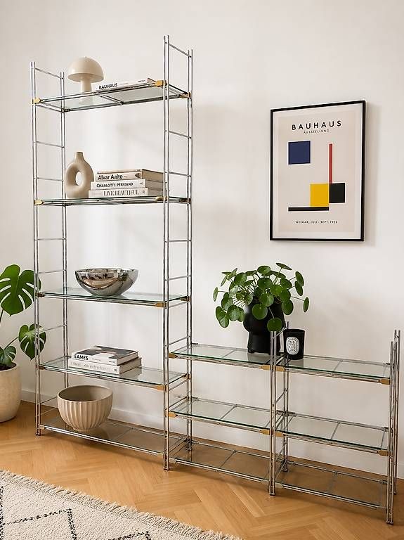 Balton Scaffali: Modulares Balton Design Regal mit Glasablagen – Usato da Zürich venduto da style-and-design.zh
