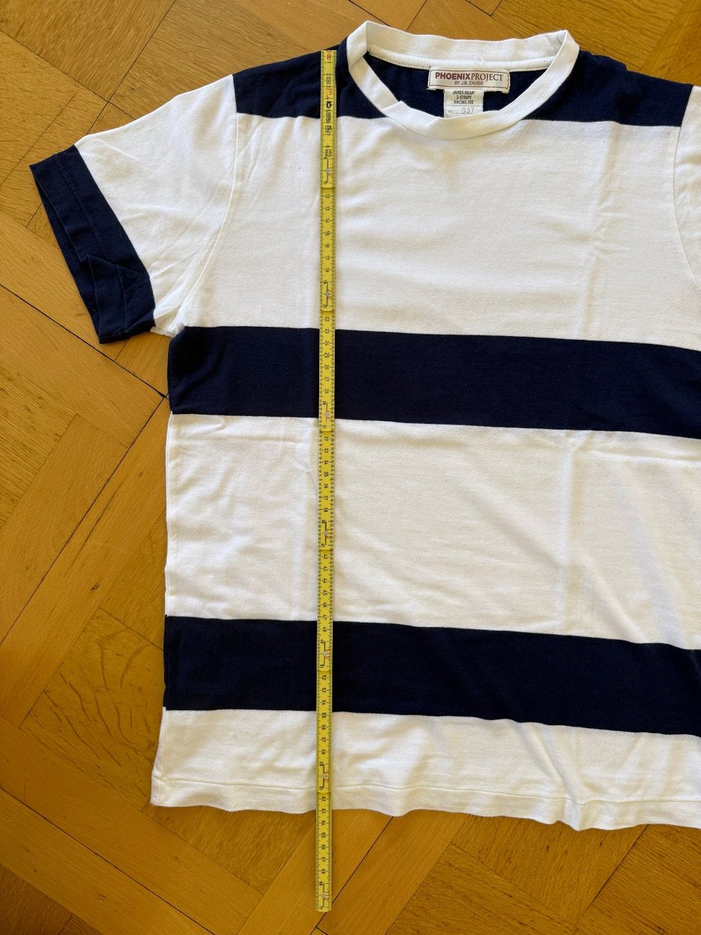 T-shirt: James Dean 3-Stripe Racing Tee, Phoenix Project, Grösse S – Usato da Bern venduto da patso 6