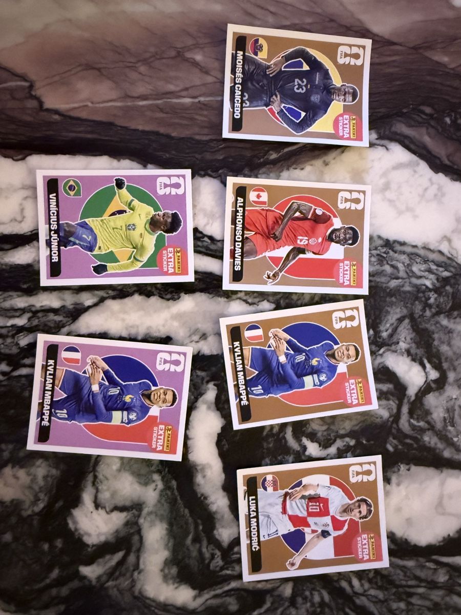 Panini Sammelbilder & Trading cards: Panini Extra Sticker Mbappe Vini Modric Davies Caicedo – Neu (gemäss Beschreibung) aus Zürich von Adnan105