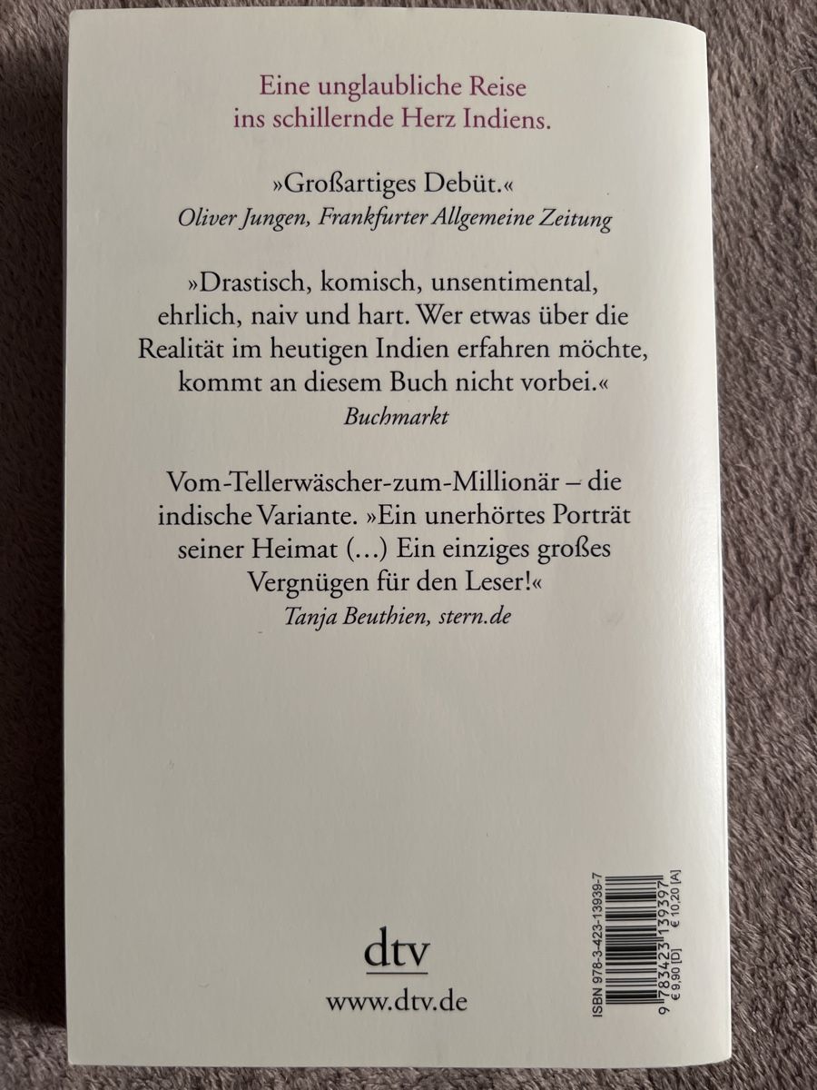 Bücher: Der weisse Tiger, Aravind Adiga – Gebraucht aus Oberengstringen von Rogi9698 1