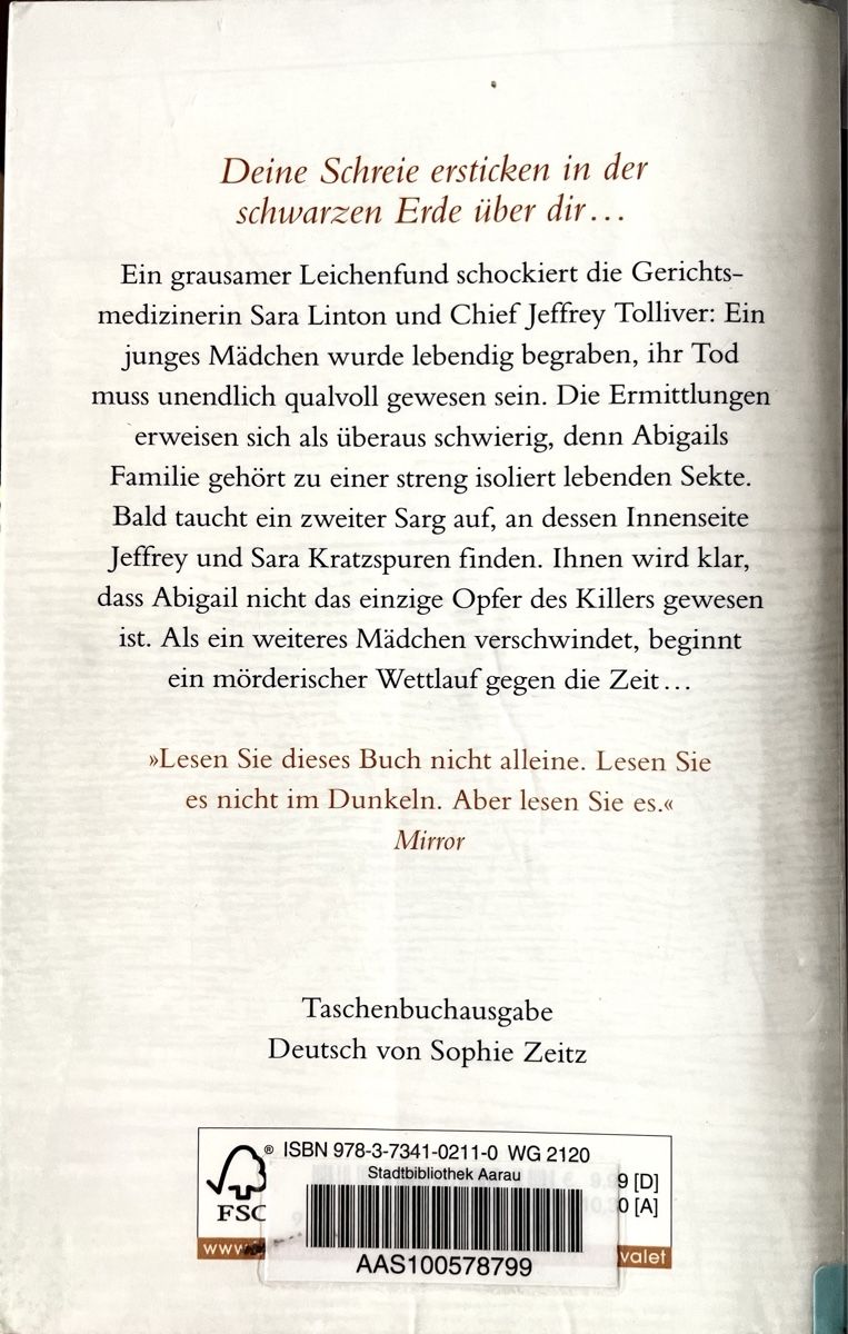 Libri: GOTTLOS - KARIN SLAUGHTER - THRILLER - TASCHENBUCH – Usato da Buchs AG venduto da fischli610 1