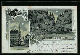 Litho La Chaux-de-Fonds, La Fontaine, Le