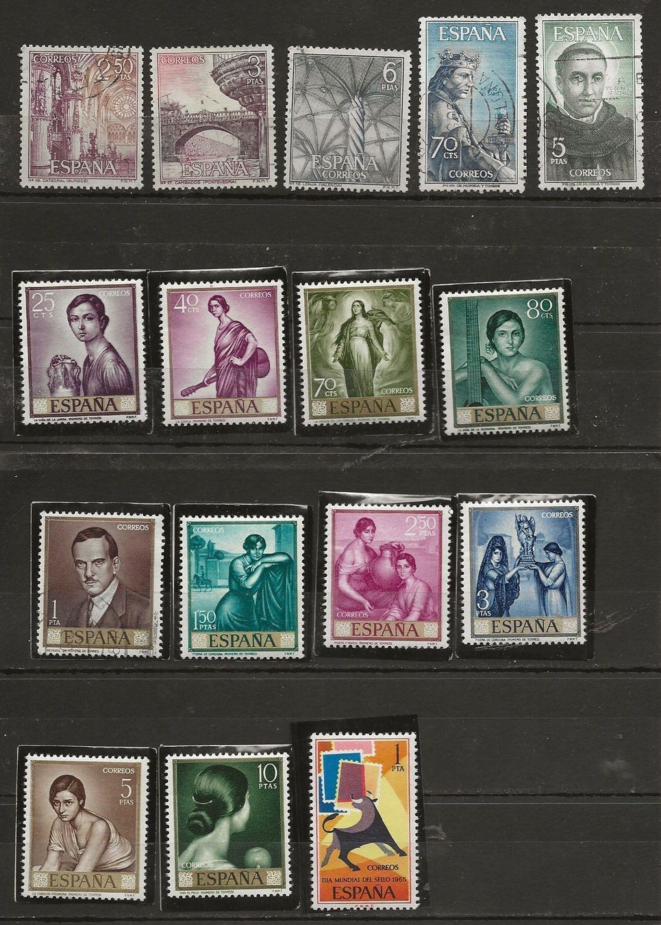 Alle Briefmarken: Espagne lot 1964 65 ob et ** – Gebraucht aus Sion von PierreP01 4