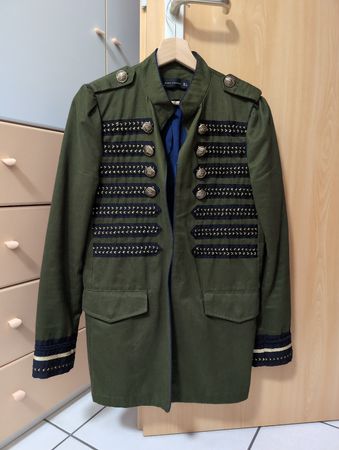 Giacca Zara taglia S verde militare
