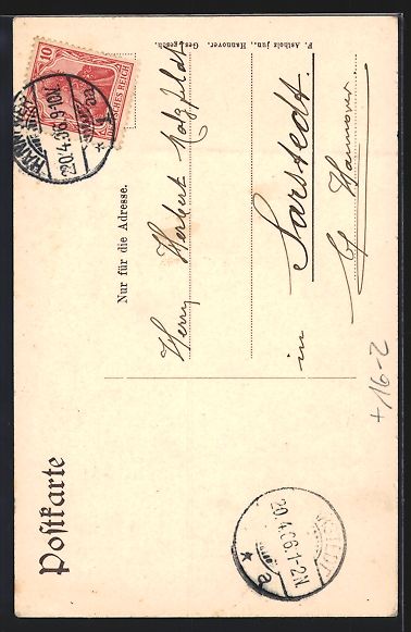 Cartoline postali: Hannover, durstiger Fallschirmspringer  – Usato da Berlin venduto da bartko-reher 1