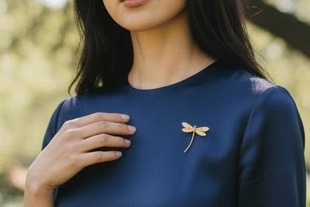 Spille & Fermagli: Elegante Libellen - Brosche mit Brillanten – Usato da Zuzwil SG venduto da artimmo 1