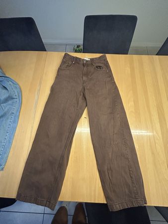 Braune Vintage Jeans – Loose Fit / Baggy Style (Grösse 36)